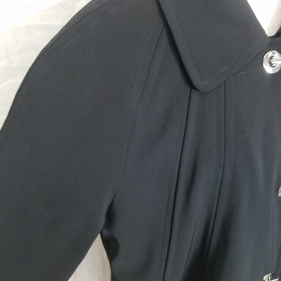 London fog black silver hardware coat - Picture 4 of 7